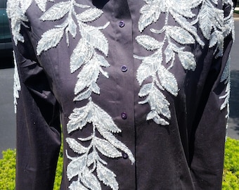Chemise Western Pour Concours - Showmanship, Horsemanship, Pleasure - Avec Perles Et Pierres