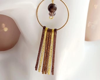 Glowing Fusion 2in1 - Handmade earrings with bobby pins / hairpins, practical companions for events or everyday life.