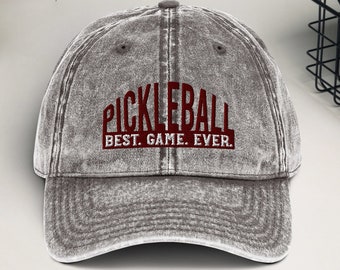 Vintage Pickleball Cap - Pickleball Best Game Ever Hat - Pickleball Baseball Hat - Pickleball Cap - Pickleball Hat