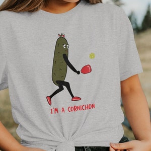 Funny Pickleball Unisex T-shirt - Cornichon Pickle Shirt - Pickleball Tee - Pickleball Shirt