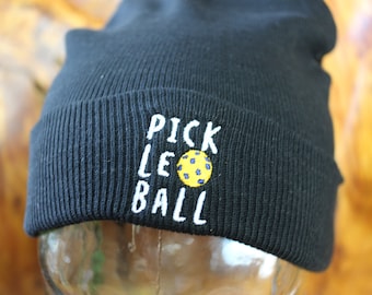 Pickleball Embroidered Beanie - Pickleball Hat - Pickleball Cap -Pickleball Beanie