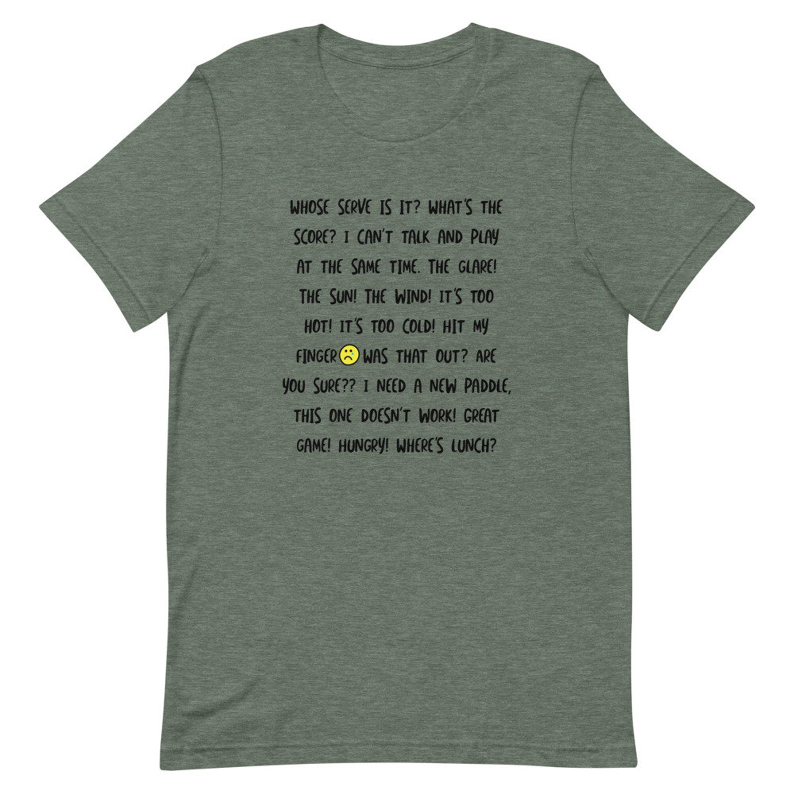 Funny Pickleball Talk and Phrases Unisex T-shirt, Pickleball Gifts ...
