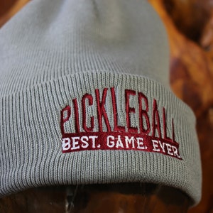 Pickleball Embroidered Beanie - Pickleball Best Game Ever Hat - Pickleball Hat - Pickleball Cap