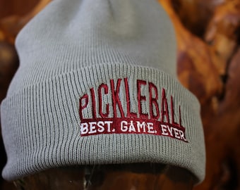 Pickleball Embroidered Beanie - Pickleball Best Game Ever Hat - Pickleball Hat - Pickleball Cap