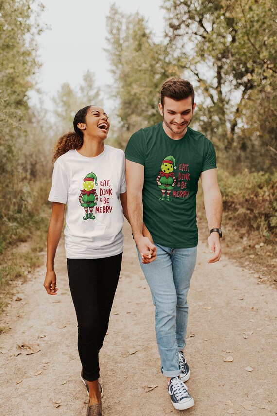 Funny Christmas Pickleball Elf, Pickleball Gifts T-Shirt Funny Christmas Pickleball Elf, Pickleball Gifts T-Shirt