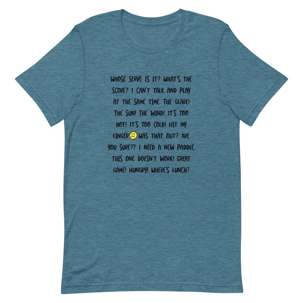 Funny Pickleball Talk and Phrases Unisex T-shirt, Pickleball Gifts ...