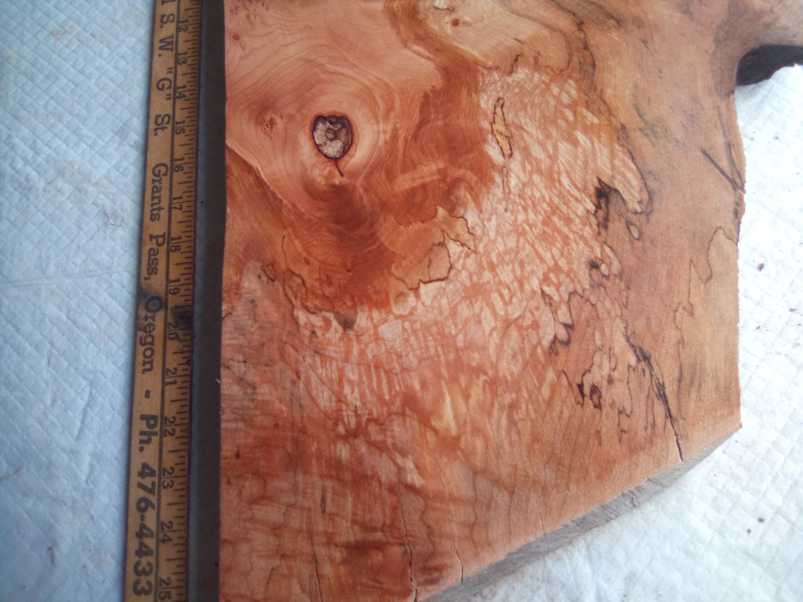1 Spaulted Maple Burl -quilt Board 26