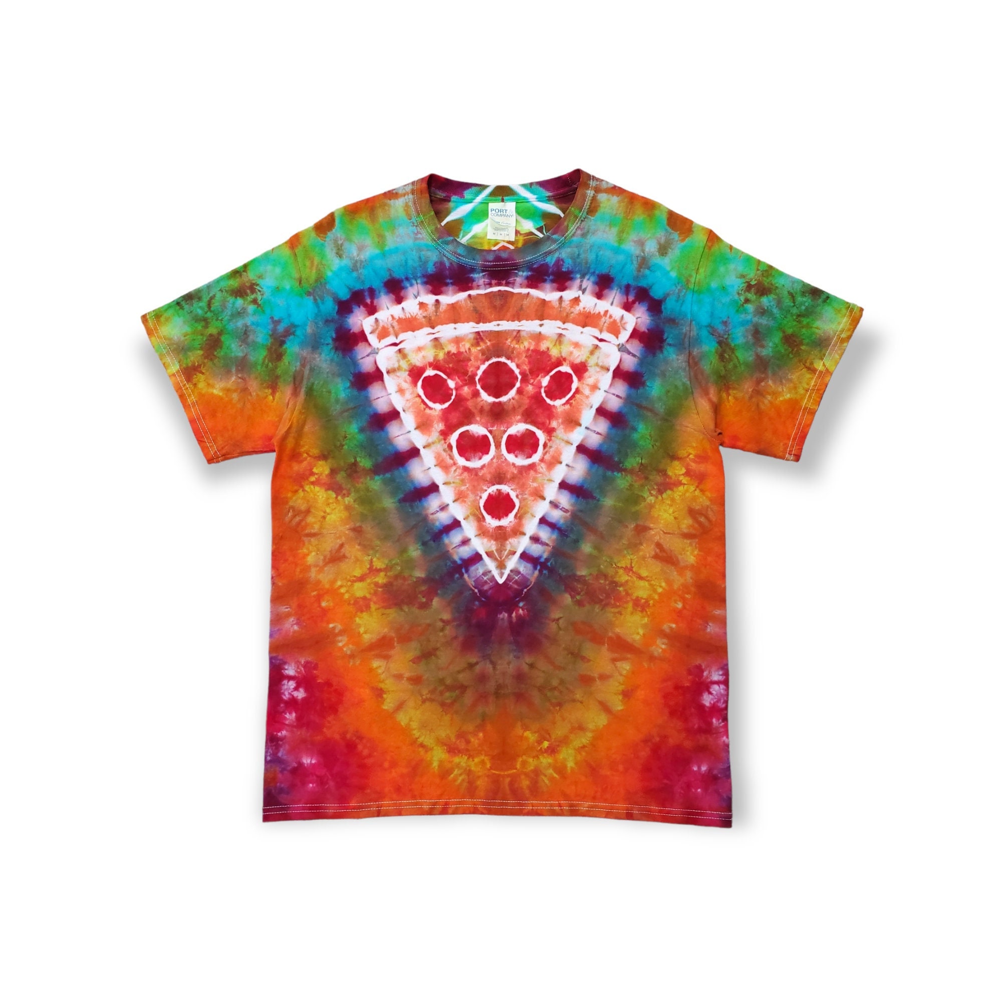 Scooby Doo-Mens Psychedelic Trippy T-Shirt, Adult Large, Tie Dye Pattern