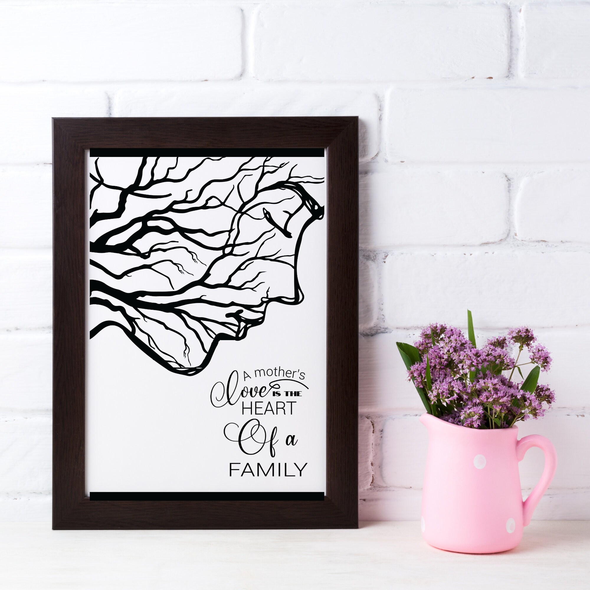 A Mother's Love Family Tree PNG Mother's Love Prints Mother Digital