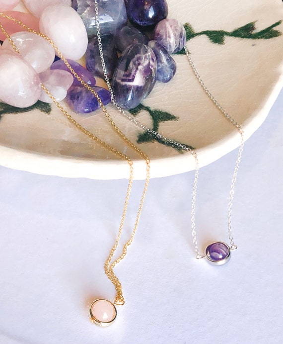 Fidget Necklace Crystal Necklace Fidget 