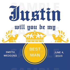Custom Corona Bottle-Groomsman-Best Man-Usher-Wedding Party-Proposal-Editable-Corona Beer Label-Birthday Gift-Printable-INSTANT DOWNLOAD