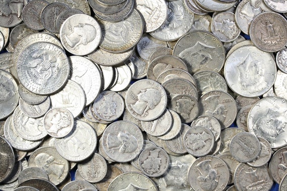 1 TROY POUND LB LOT 90/% SILVER COINS HALVES /& DIMES 1964 /& OLDER MAKE OFFER!