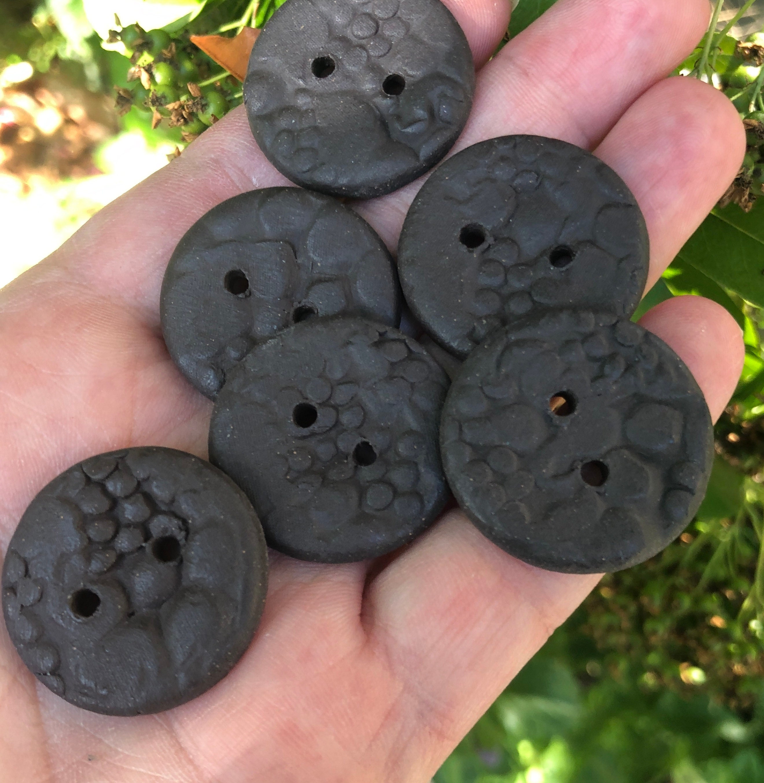 Unique Black Buttons 