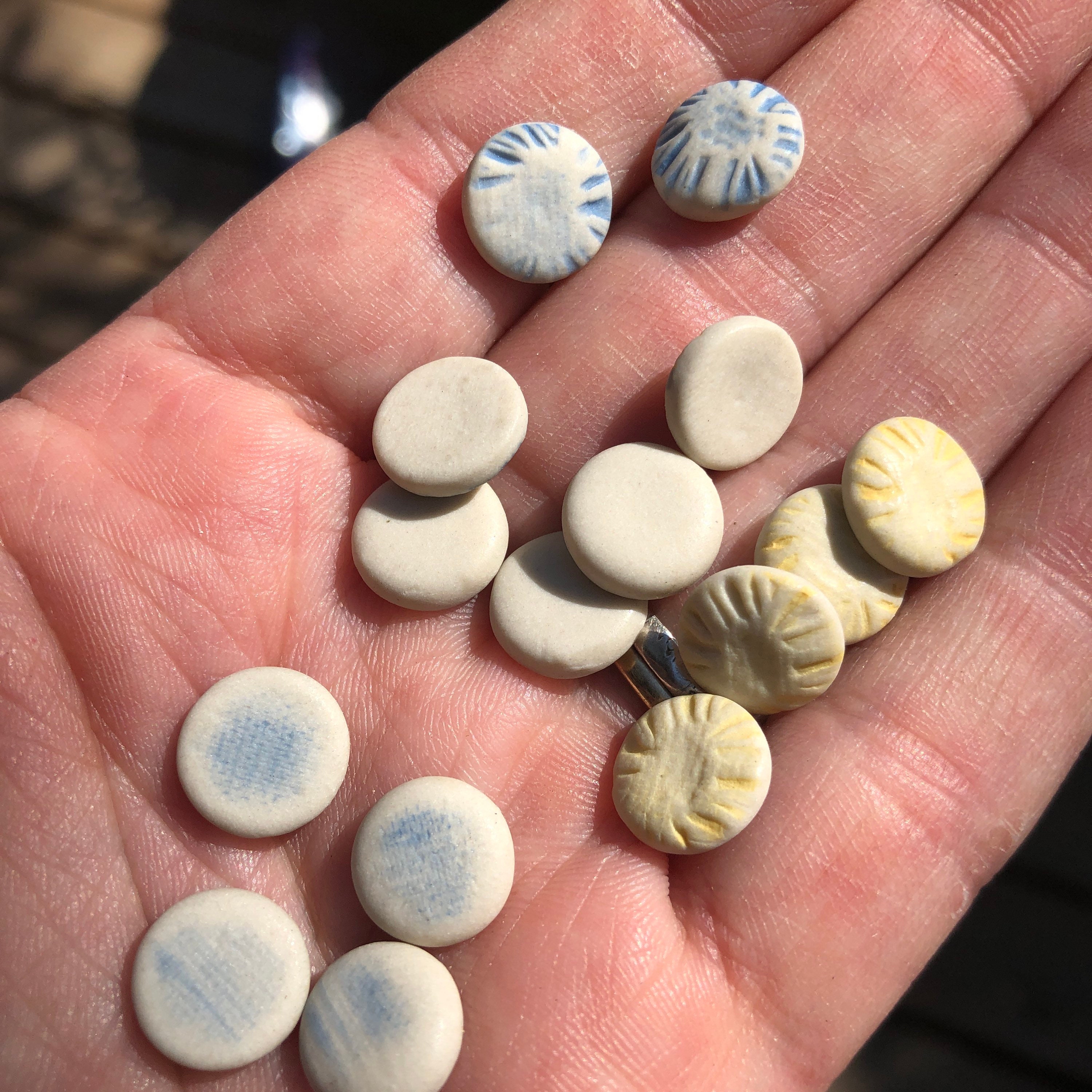 Porcelain Letter Buttons-artisan Buttons-alphabet Button-baby Buttons-blue  Letter Buttons-porcelain Buttons-small Buttons Shirt Button 