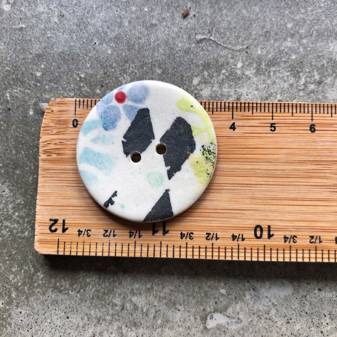 Jester Porcelain ButtonsHand painted buttonHandmade Etsy
