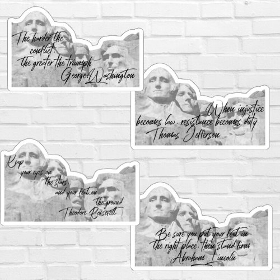 Mt Rushmore Sticker BUNDLE Etsy