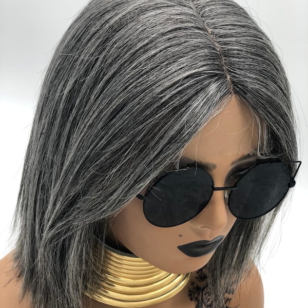 Salt and Pepper Human Hair Wigs Etsy