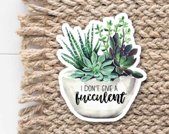 Succulent Laptop Sticker