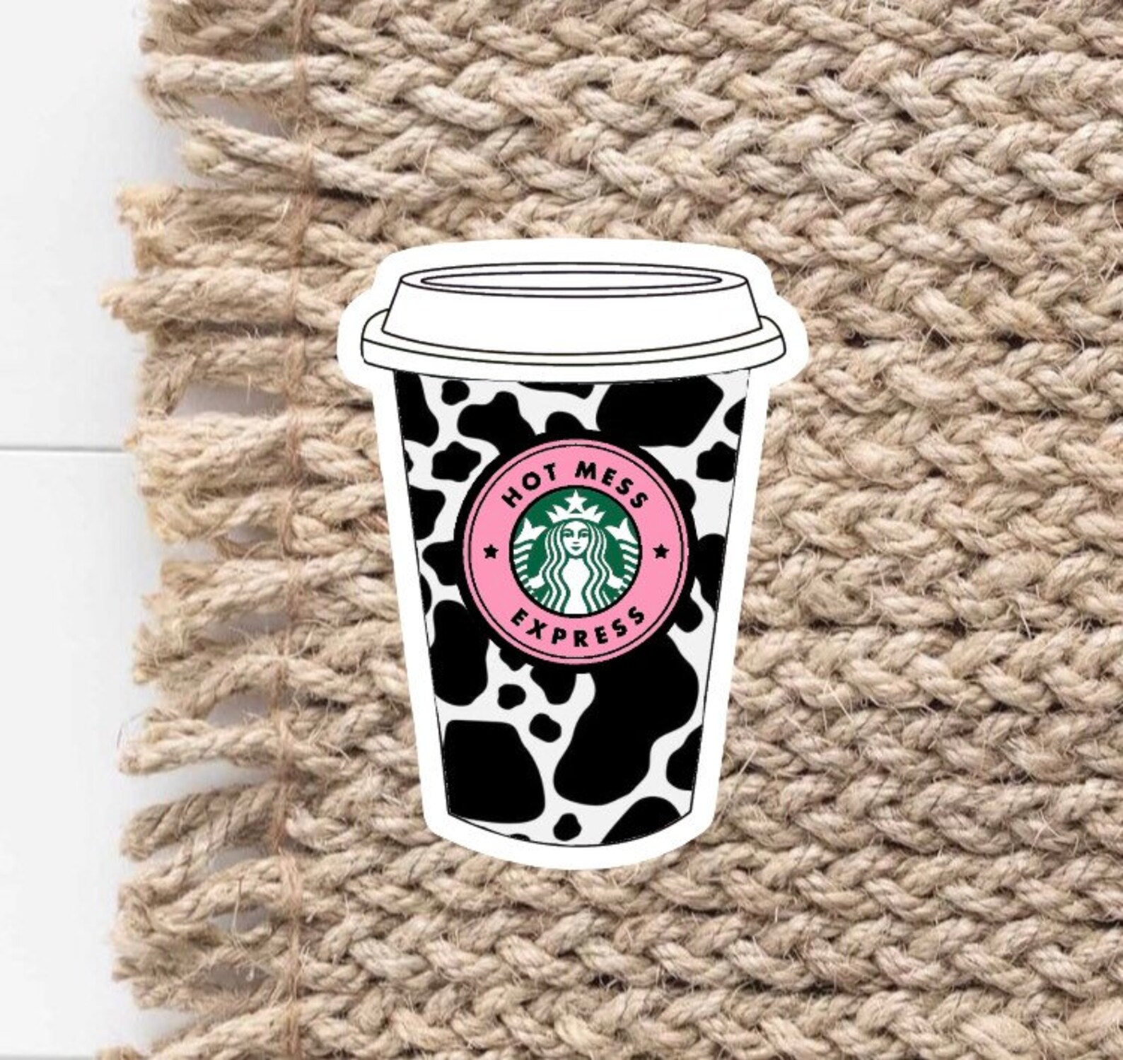 starbucks sticker aesthetic sticker hydroflask sticker etsy
