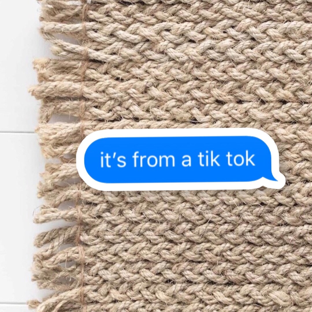 Its From a Tiktok Sticker Tiktok Sticker Trendy Sticker Etsy