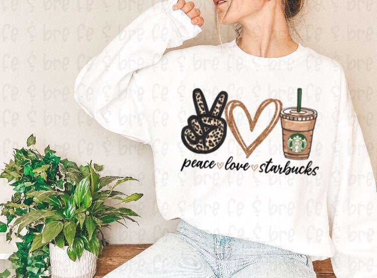 Download Peace Love Starbucks Png Starbucks Png Peace Love Starbucks Etsy
