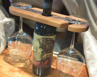 Cherry & Walnut Wine Caddy