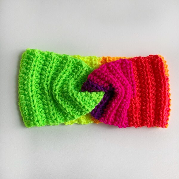 Neon Crocheted Headband