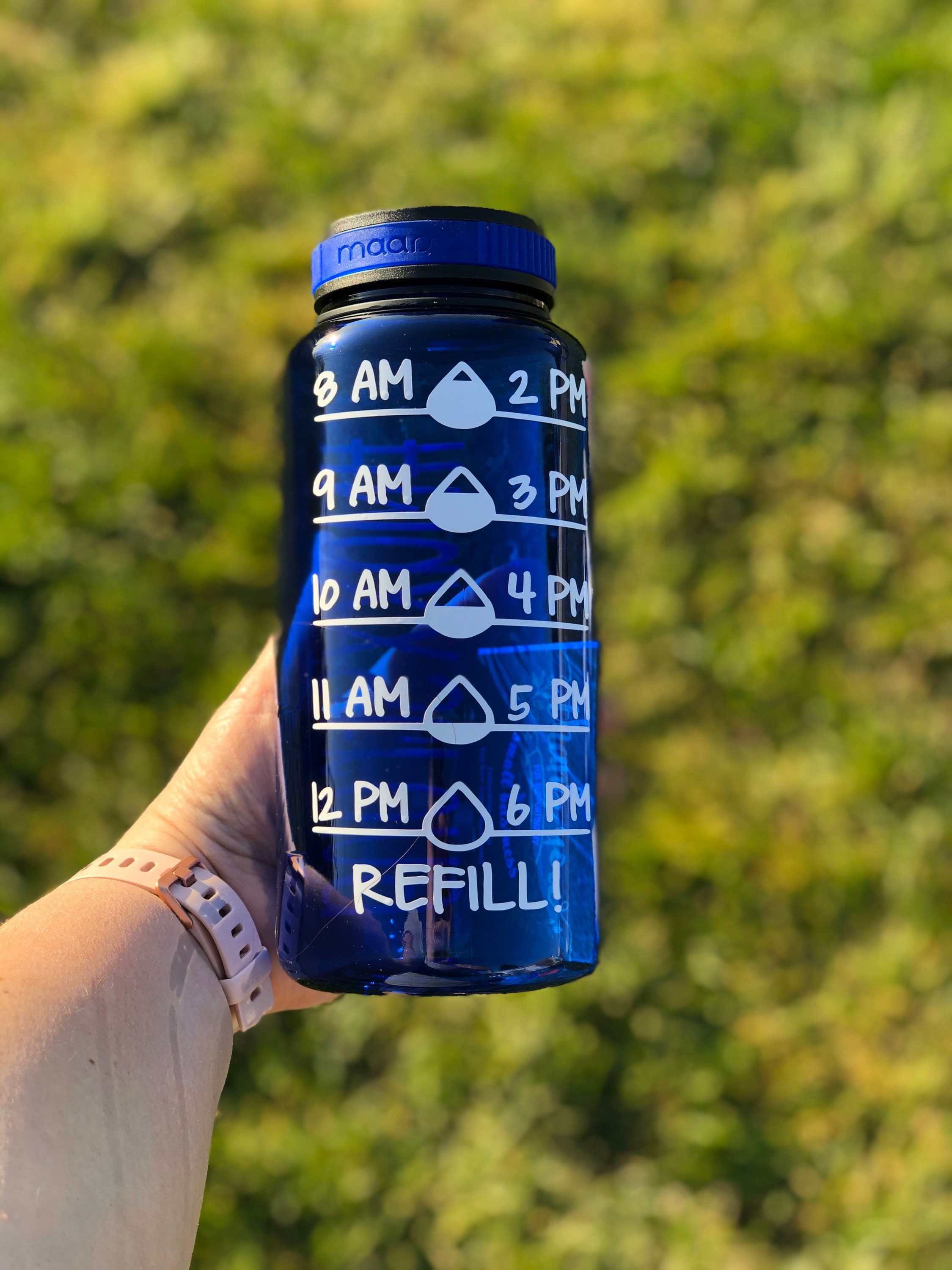 water bottle by the hour