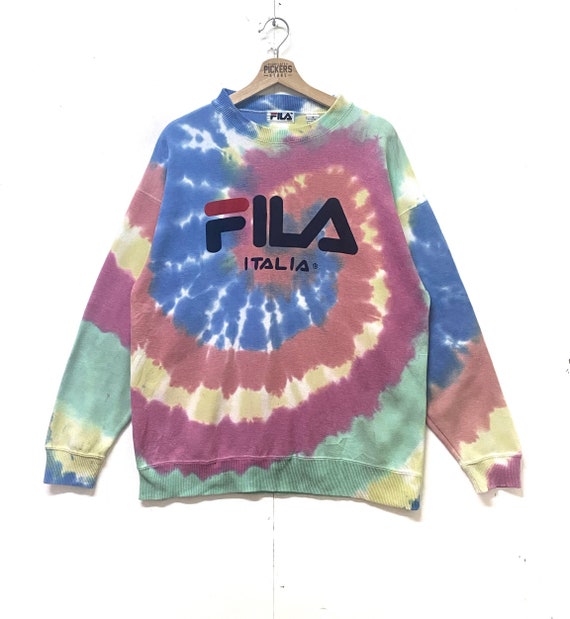 Custom Made Sweatshirts Tie Dye Fila 