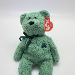 Shamrock Bear Beanie Baby