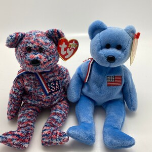 AMERICA and USA Bears Beanie Babies