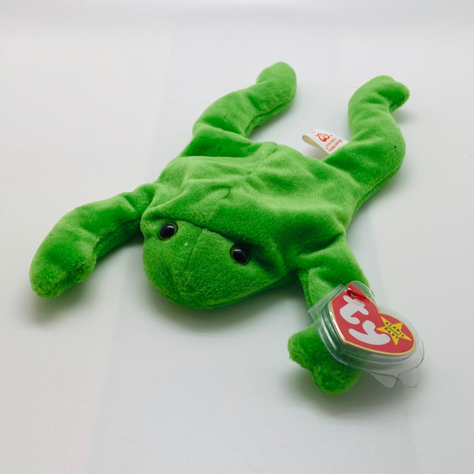 Rare legs the frog beanie baby w errors etsy