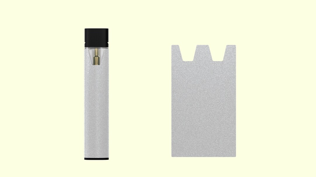 STIIIZY Transparent White Glitter Decal Wrap Cover Etsy