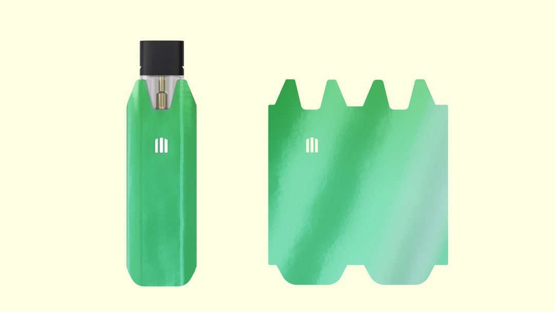 STIIIZY BIIIG Green Holographic Decal Wrap Cover Etsy