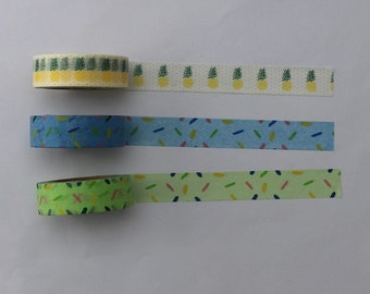 Pineapple Sprinkles Washi Tape Roll 10m roll