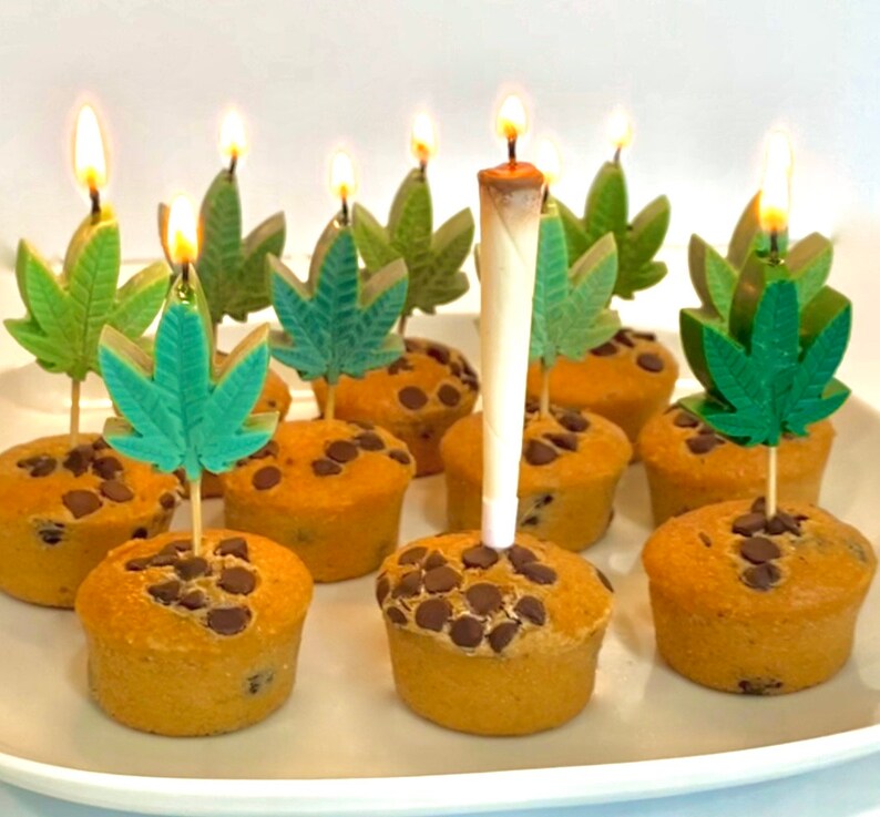 420 Novelty Joint Cake Candles Etsy