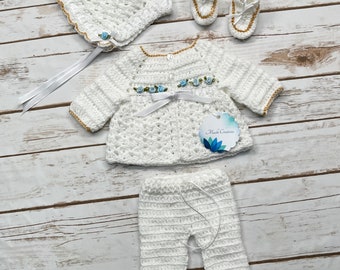 Ropon Para Niño Dios, Ropon Para Niño Dios Tejido, Baby Jesus Outfit, Baby Jesus Crochet Outfit