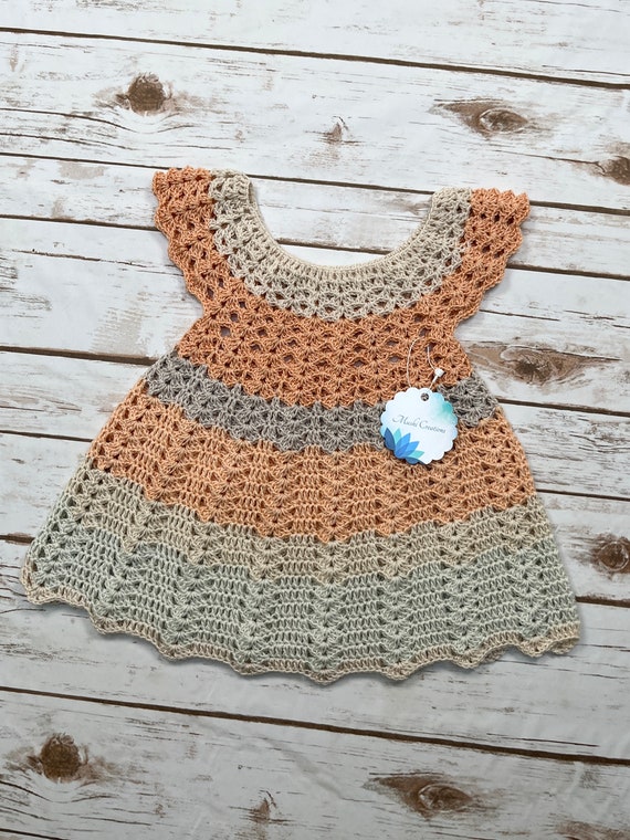 Handmade crochet baby frock new arrivals