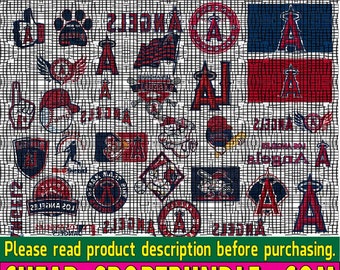 Los Angeles-Angels Baseball Team SVG ,Los Angeles-Angels Svg, M L B Svg, M--L--B Svg, Png, Dxf, Eps, Instant Download