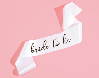 Bride To Be Sash | Bachelorette Party Decorations | Bridal Shower | Engagement Party