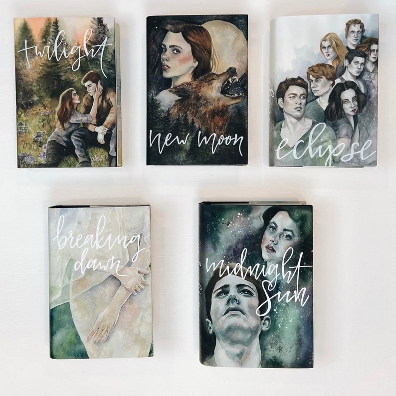 Individual Twilight Saga Dust Jackets Featuring Original Etsy UK