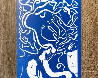 ARTISAN CARDS: Personalized Art, Note Cards, Card Holders, Handcrafted Keepsake, Blank Inside (5x7)