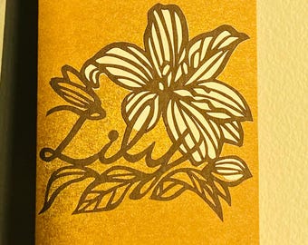 Personalized NAME TAG - Customized, Reusable, Keepsake