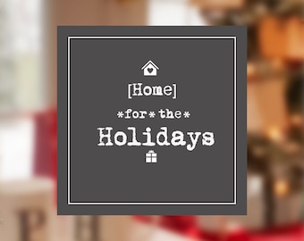 Holiday Cards: Home Portrait, Customizable House Warming Gift, Handcrafted, Personalized, Blank inside, 5x7 Cards