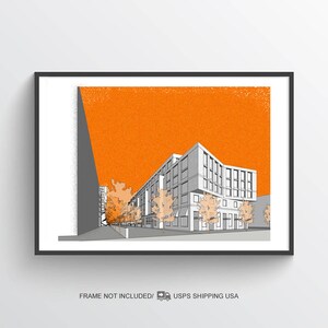 Poster [Orange Line] Art Print-Arlington, Virginia
