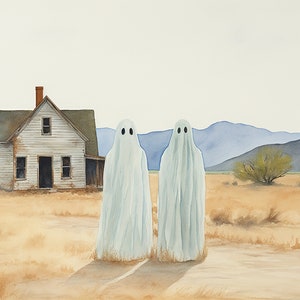 Altro download digitale spettrale di Texas Ghosts Haunted Water Color - 4K Ultra High Def