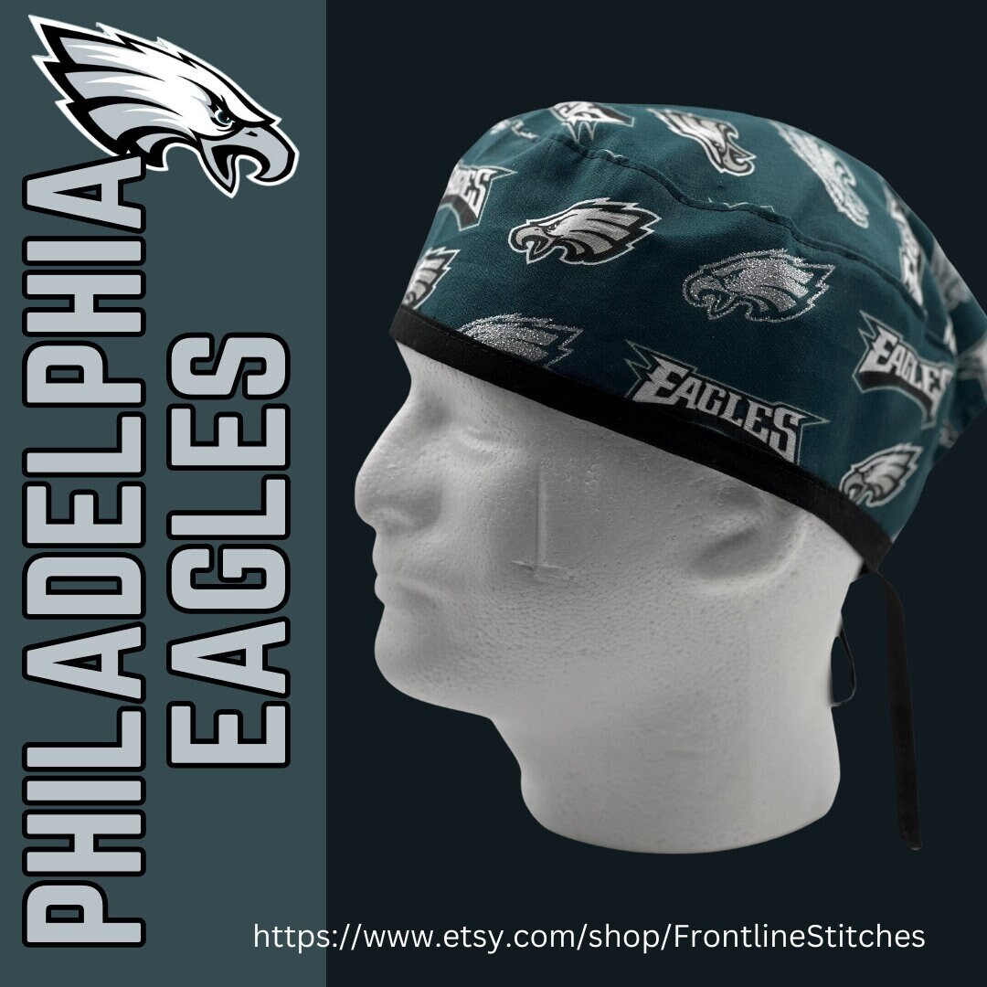 Philadelphia Eagles NFL Scrub Cap Nurse Doctor Physician MD RN Etsy