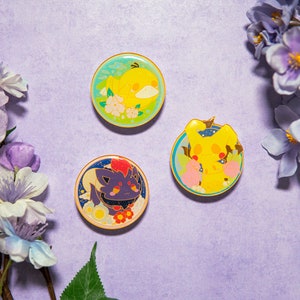 V.6 Cute Poke Terrarium Phone Grips/kawaii phone grips / Acrylic grips/ glitter acrylic phone grip