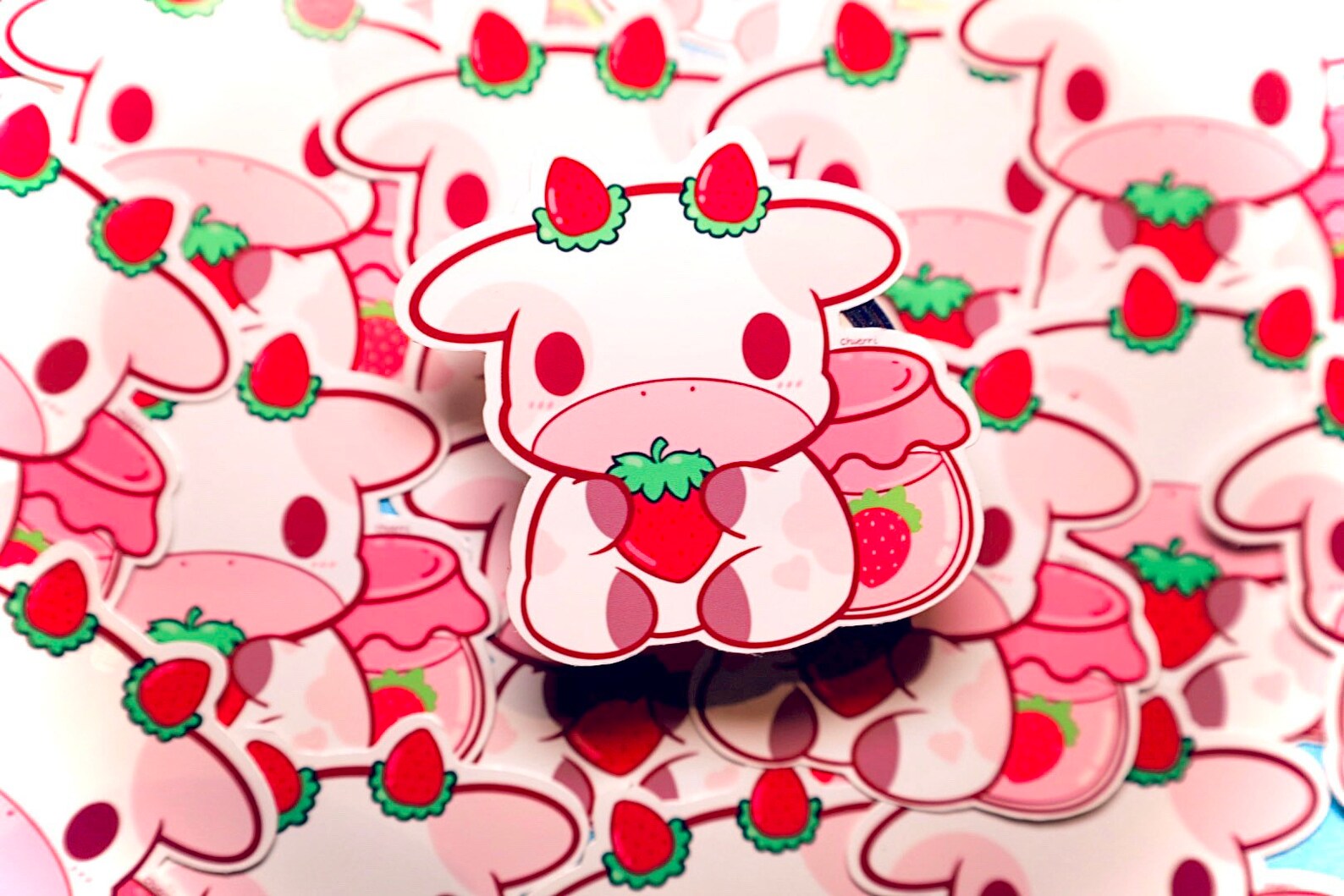 Клубничная корова рисунок