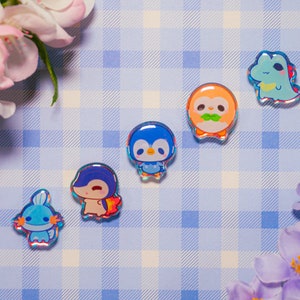 S2 Cute Animal Shoe Charms/ kawaii/ Acrylic/ Shiny acrylic/ Reflective